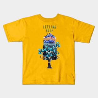 Feeling Blue with Blueberries cake Kids T-Shirt